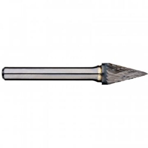 Alpha 1/4“ Pointed Cone Carbide Burr – 1/4” Shank
